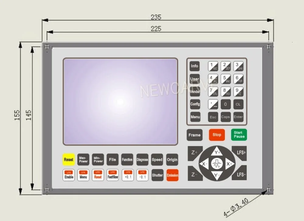 Ruida RD RDC6333F DSP волоконный лазерный режущий контроллер для лазерной резки NEWCARVE