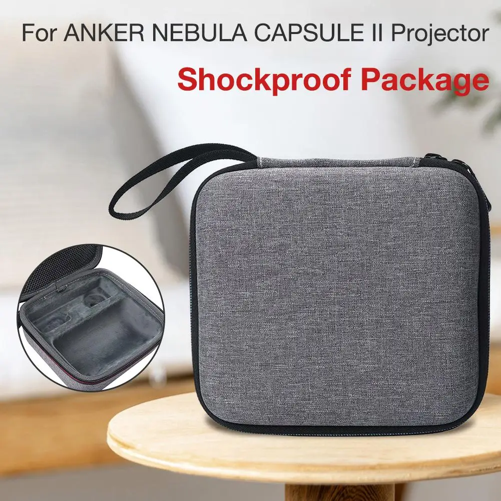 Противоударный проектор сумка для хранения для ANKER NEBULA CAPSULE II проектор Защитная сумка для переноски Чехол аксессуары