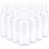 20pcs plastic travel bottles cosmetics container empty shampoo bottle traveling refillable vials portable pet clear flip lid cap