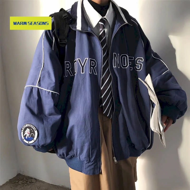 

2021 spring letter jacket new all-match preppy style baseball uniform women men's jacket loose thin casual lovers cool wear coat