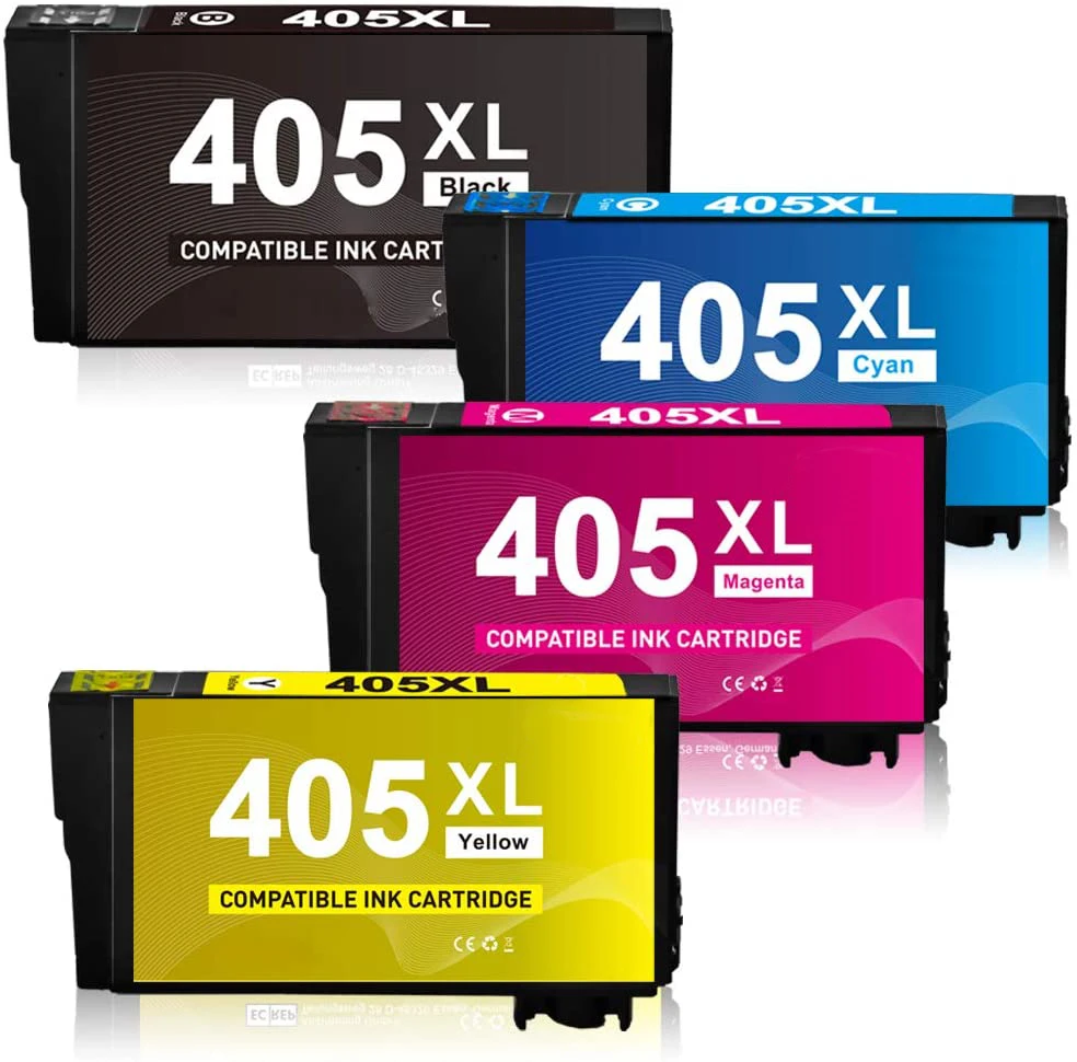 405XL Ink Cartridges Compatible for Epson 405 XL Ink Cartridges to use with Epson WorkForce Pro WF-3820DWF WF-3825DWF WF-4820DWF