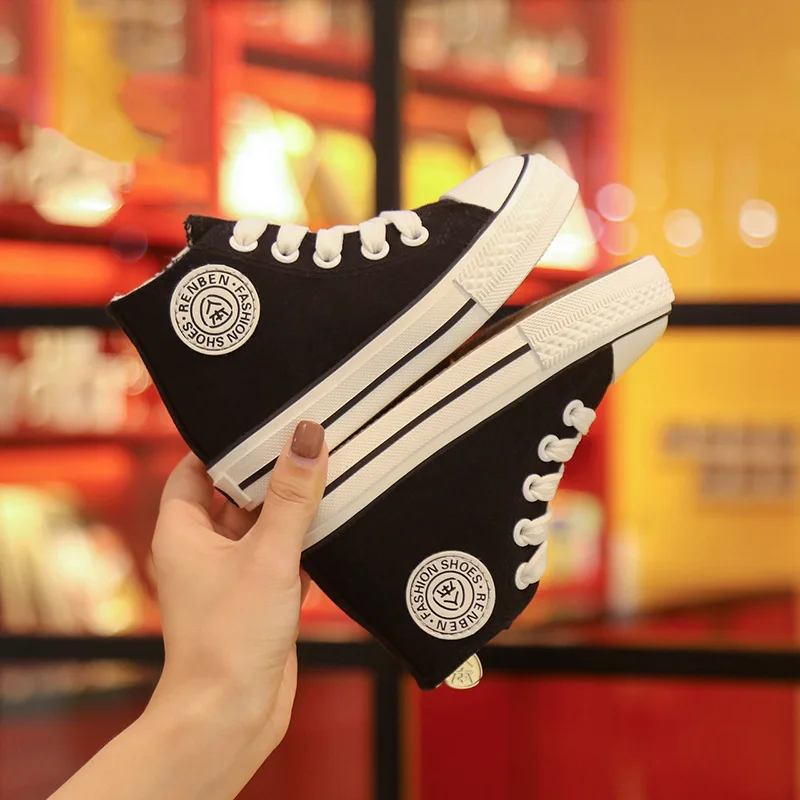 2021 new Spring autumn boys girls shoes White High top Solid fashion Kids children canvas sneakers 4 colors 25-37 | Детская одежда и
