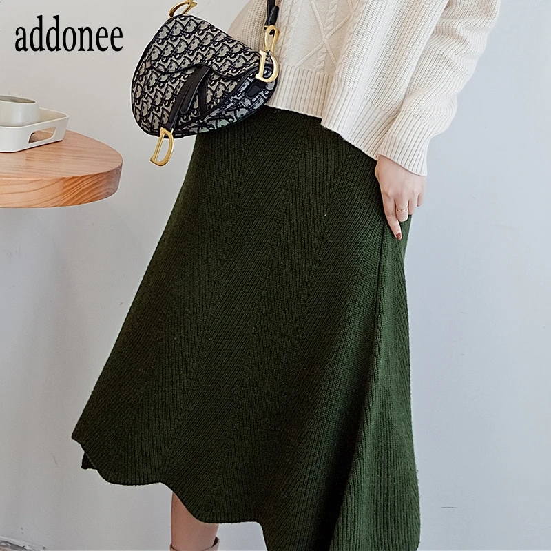 Женский кашемировый шерстяной свитер-юбка облегающий эластичный свитер в