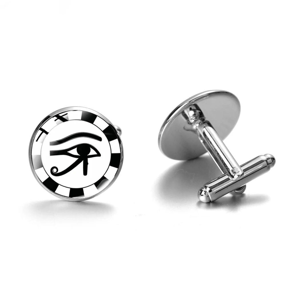 Древний Бог Horus запонки в форме глаз Египетский волшебный талисман повезло Гора