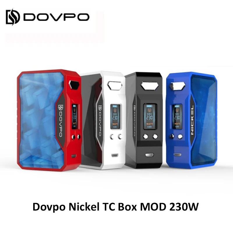 Бесплатный подарок Dovpo никель TC коробка мод 230 Вт с 0 96 дюймовый TFT цветной экран