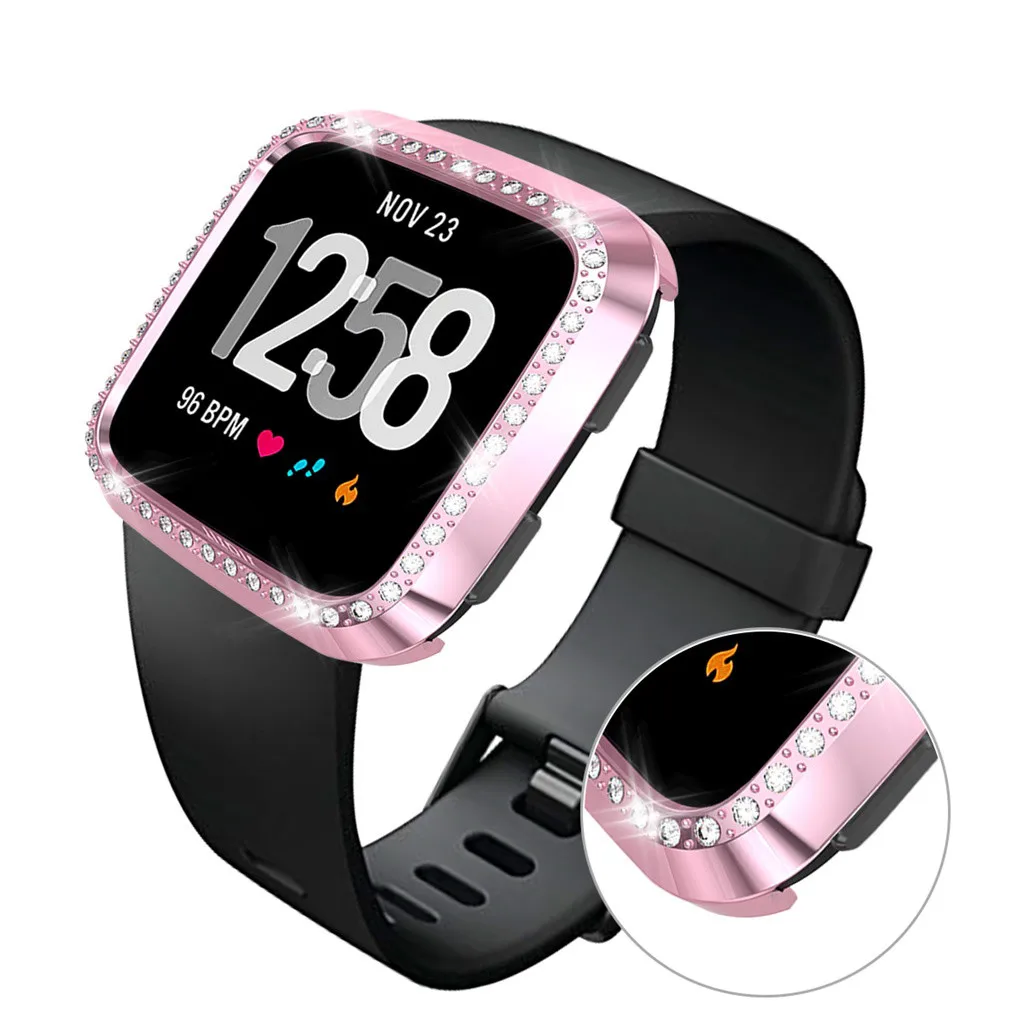 Защитный чехол, роскошный Кристальный Чехол для Fitbit versa/Lite, сменная пленка для смарт-часов, защитный чехол, ультра-тонкий, 19Jul