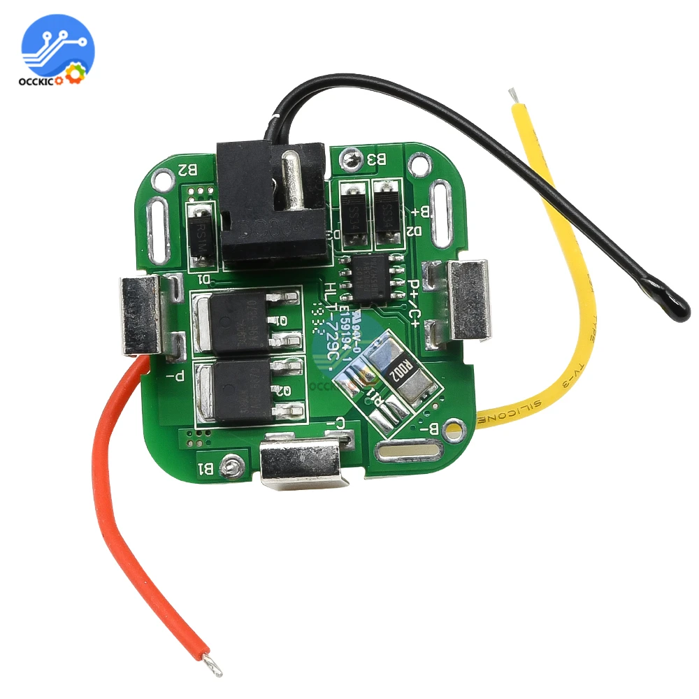 BMS 4S 18650 Защитная плата для зарядки литиевой батареи 14 8 в двойная МОП трубка