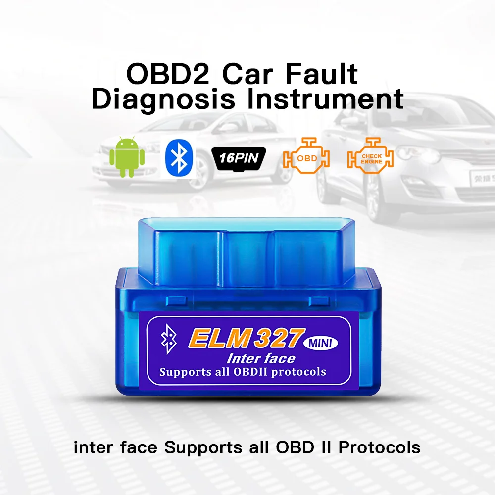 OBD2 сканер ELM327 V1.5 Bluetooth/WIFI для Android/IOS автомобильный диагностический инструмент