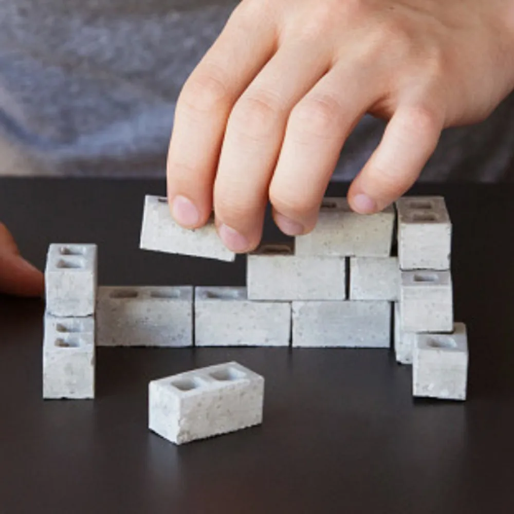 Новые 24 шт. мини кирпичи для цемента строительный свой собственный маленький