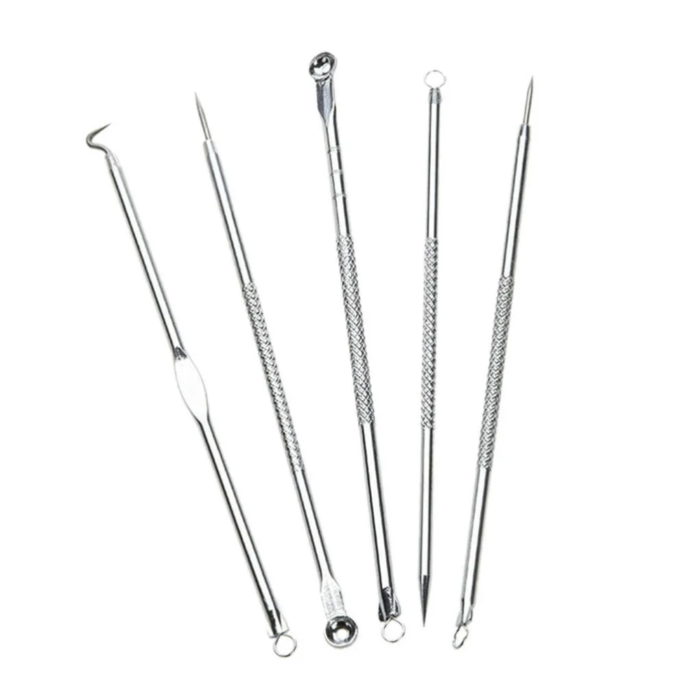 

5Pcs/LotStainless Needles Face Care Face Washing Product Blackhead Comedone Acne Pimple Blemish Extractor Remover