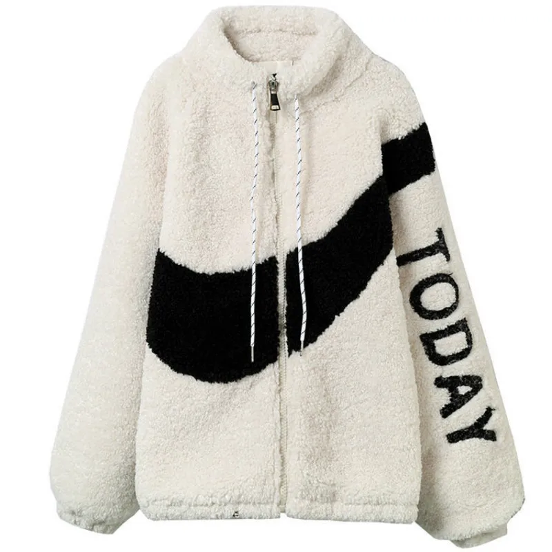 

2020 Winter New Lamb Wool Coat Lovers Cotton Coat Korean Version Loose Student Fashion Thickened and Thin