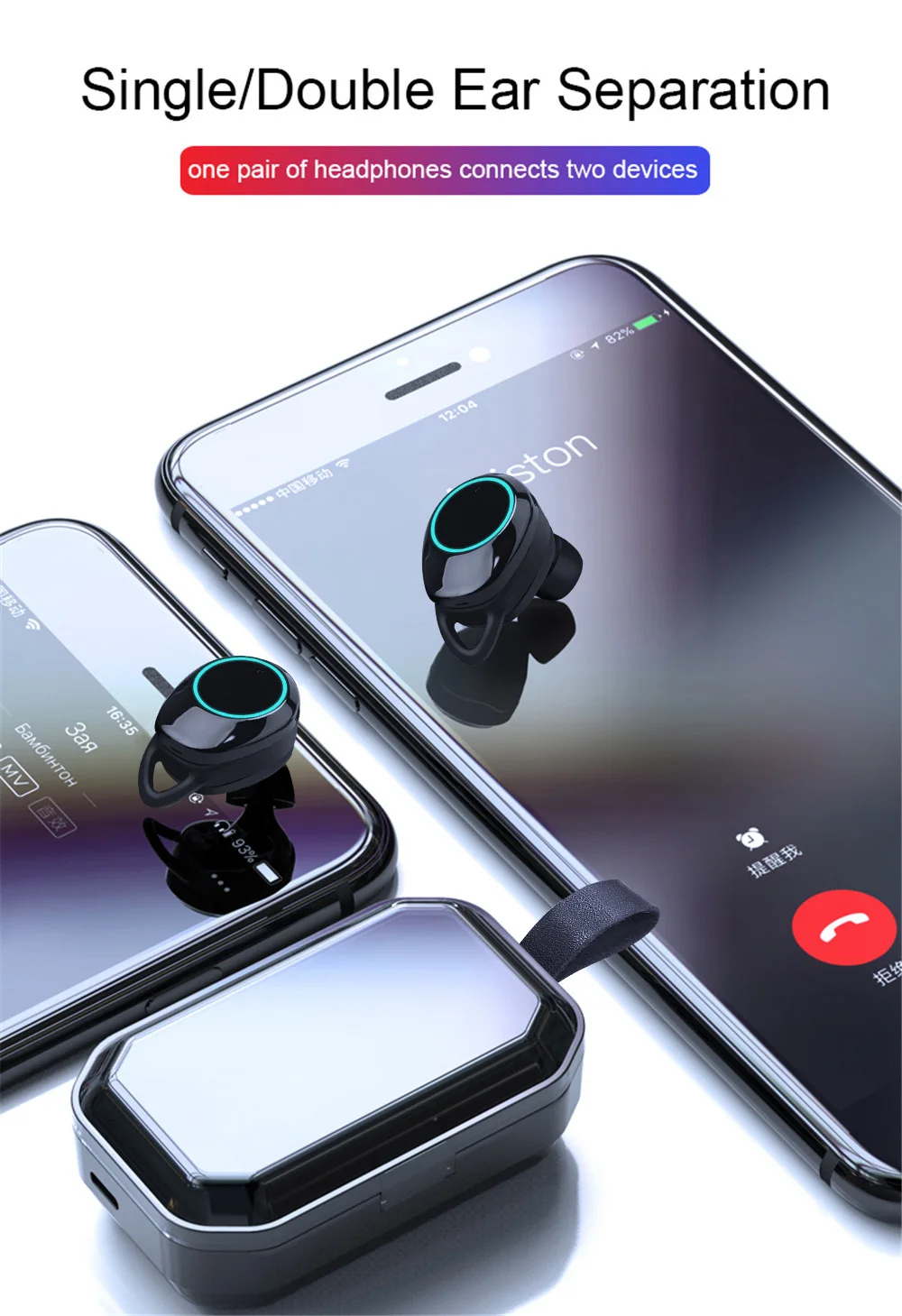 G02 TWS 5,0 стерео Bluetooth наушники беспроводные наушники 4000 мАч IPX7 водонепроницаемые Bluetooth наушники Спортивная гарнитура Touch