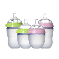 silicone baby bottle greenpink 5 oz and 8 oz baby bottles 2 pack bpa free feeding bottle children kids
