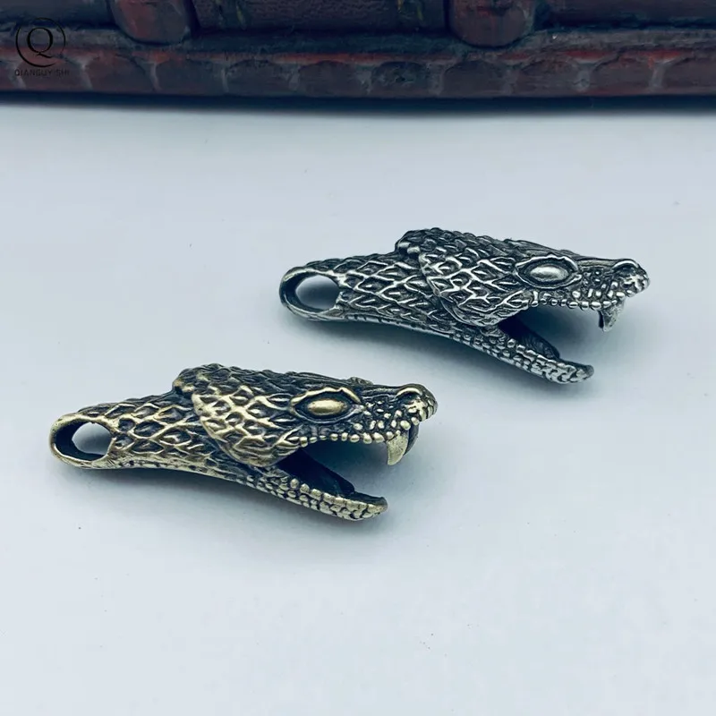 Мужской дизайн ретро боа змея Монстр Латунное Ожерелье Подвеска ювелирные