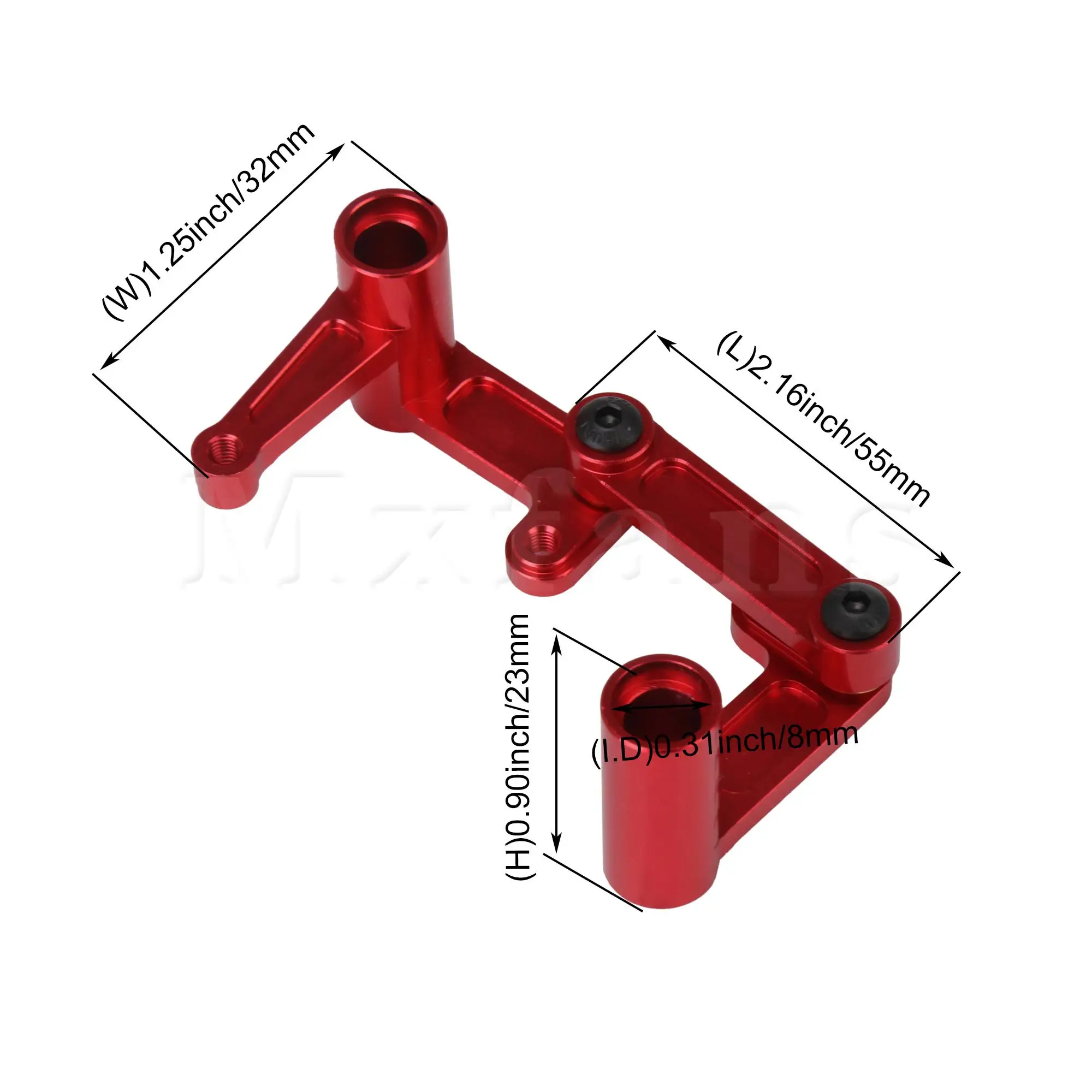 

Metal Red Steering Bellcranks Drag Link Replacement for Traxxas RC1:10