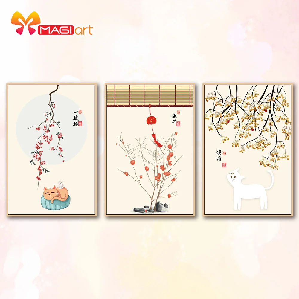 вышивка крестом наборы рукоделие 11CT водорастворимый холст 14CT цветочный стиль