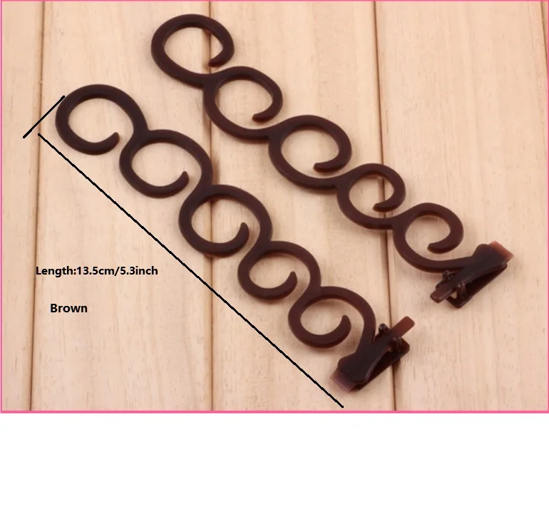7226brown Инструменты для укладки волос updo fashion up аксессуары для волос комод для волос французский валик для Плетения КОС с волшебной завивкой волос Парикмахерская оплетка - Цвет: 7226brown