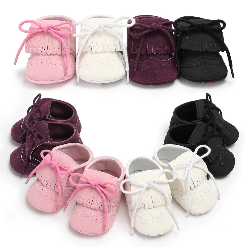 Новинка зимние ботинки с кисточками для маленьких мальчиков и девочек кожаная