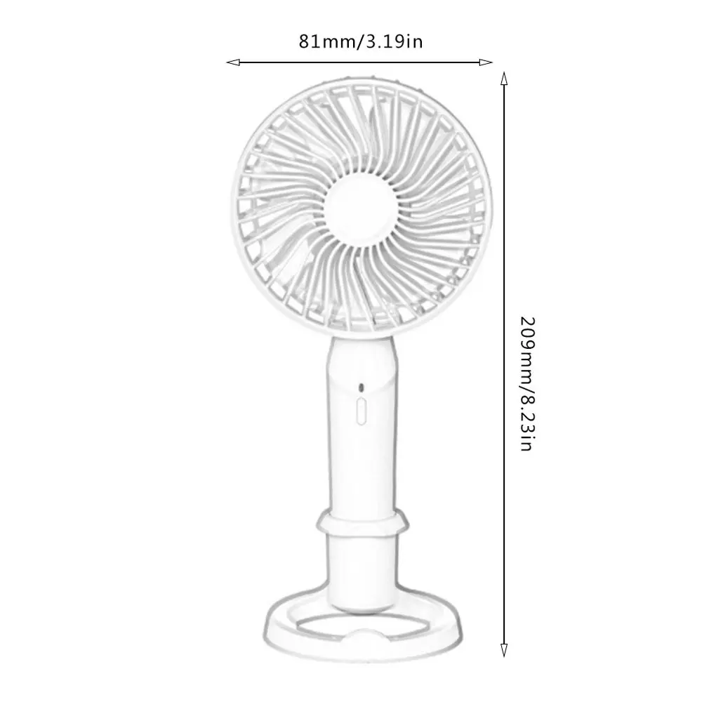 

3/4 Inch Aromatherapy Hand-held Desk Fan Cooler Handheld Air Conditioner Cooling Fan Summer Air Conditioner Cooler