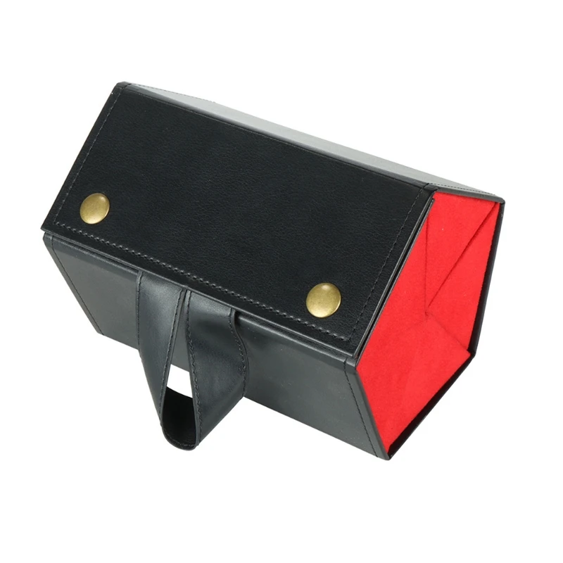 

5 Slots Foldable Leather Sunglasses Eyeglasses Travel Organizer Case Container