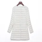 Новое зимнее пальто, женский длинный пуховик, Женское пальто на белом утином пуху, ульсветильник тонкое однотонное пальто, пальто, портативная парка