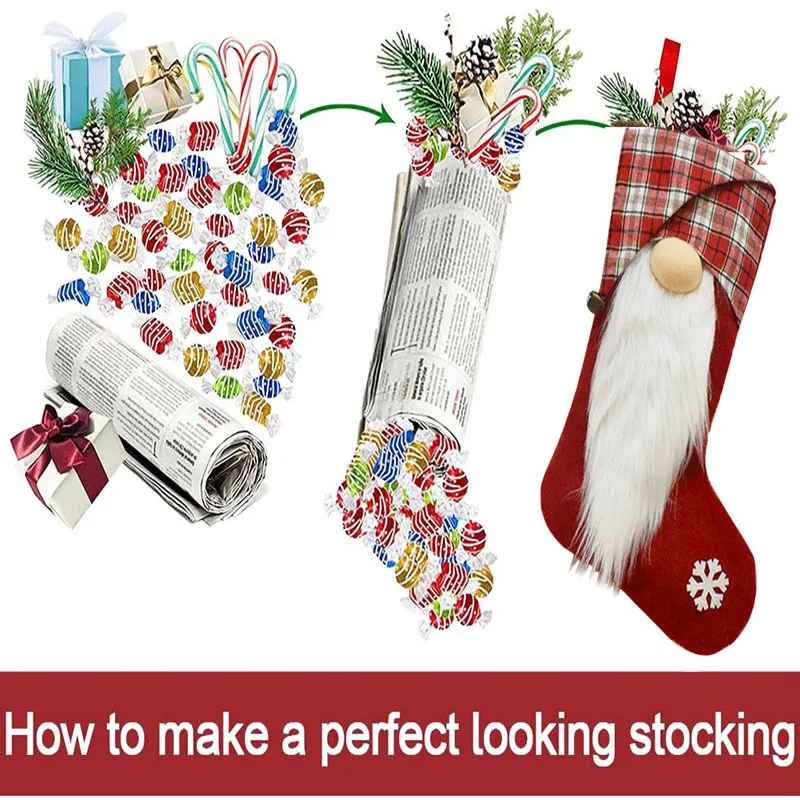 

Decorations Christmas Stockings Candy Bags Christmas Tree Pendants New Year Gifts Home Decoration Beard Christmas Stockings