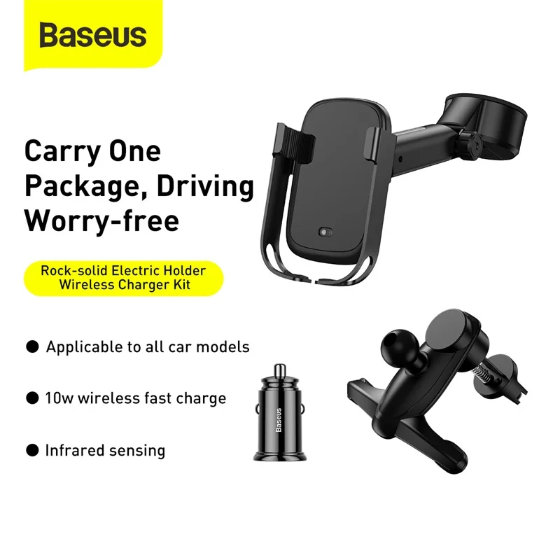 Автомобильный держатель для телефона Baseus с двумя USB-портами | Мобильные телефоны