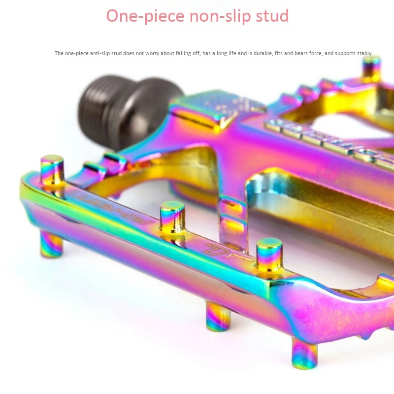 

PROMEND Colorful Bicycle Flat Pedal 3 Palin Bearing One-Integrated Design Road Bike Pedal for Folding Bike