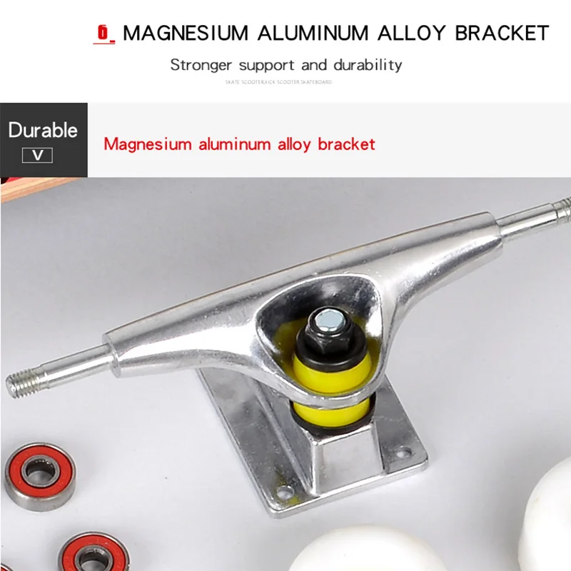 Скейтборд четырехколесный Доска ребенок скутер Лонгборд шкив колеса двойной