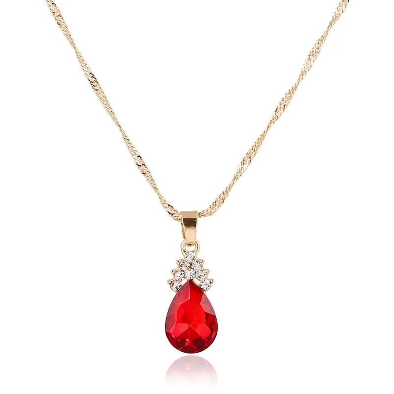 Ювелирные наборы Ruby 3 шт./компл. свадебные бусы хрустальные украшения свадебное