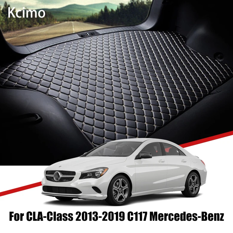 Кожаный коврик для багажника автомобиля Mercedes Benz C117 подкладка груза CLA Class 2013-2019
