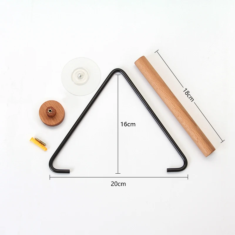

Wooden Paper Holder Gold Black Bathroom Accessories Wooden Toilet Paper Roll Holder Stainless Steel Wall-mounted Towel Rack