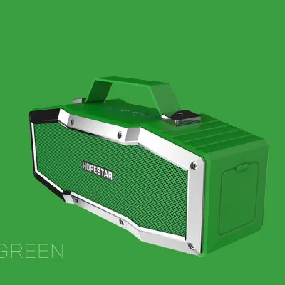green Hopestar A9 Ipx6 Водонепроницаемый Bluetooth динамик открытый портативный беспроводной громкоговоритель звук системы 3D стерео музыкальный центр объемный - Цвет: green