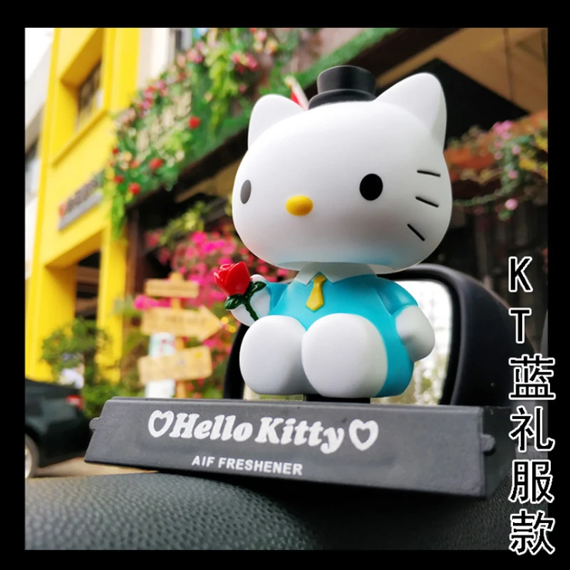 Hello kitty автомобильные головные украшения, автомобильные аксессуары для девочек, милый Настольный телефон, база, аксессуары для автомобиля, кукольный автомобиль