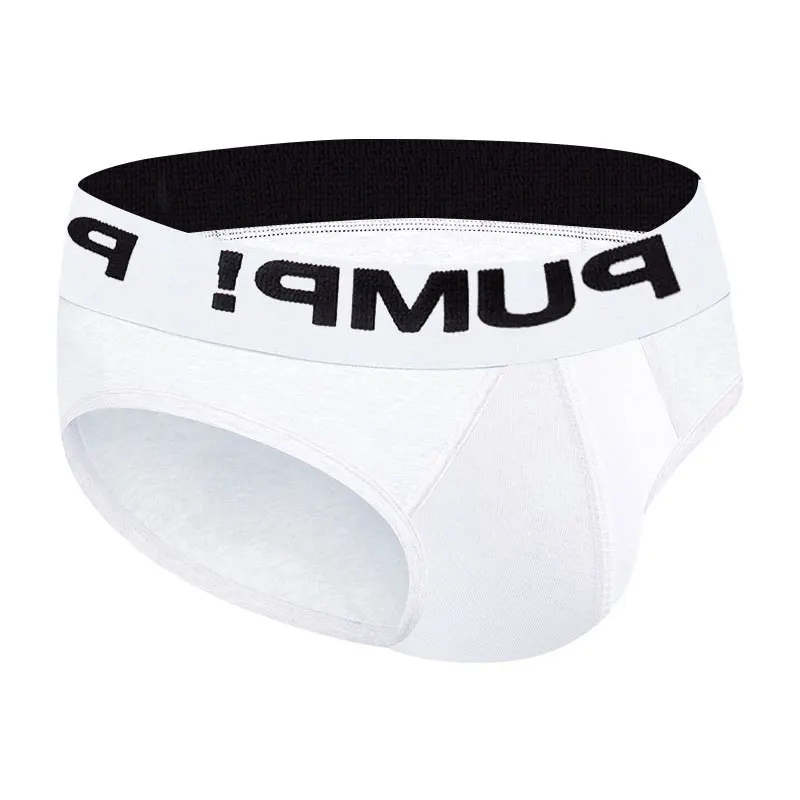 Мужские трусы джоки в полоску белые дышащие брифы из хлопка бандаж сексуальное