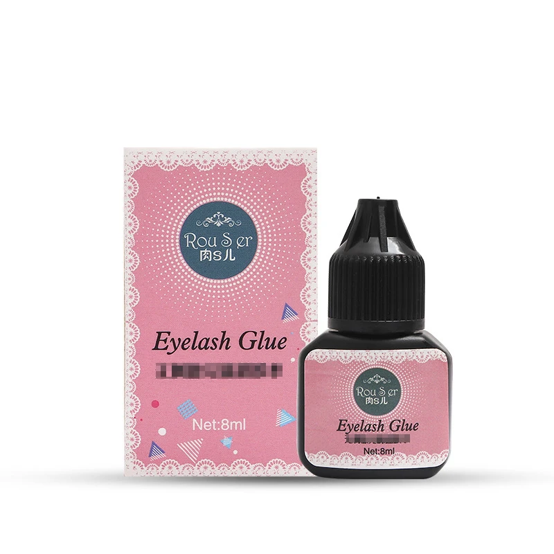 

8 мл черный клей для наращивания ресниц, расклешенные ресницы, быстросохнущий клей для накладных ресниц, стойкий на 5-6 недель, встряхните пер...