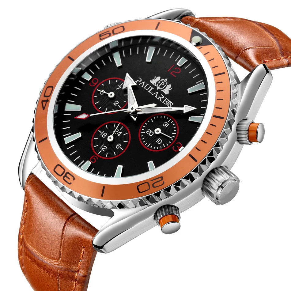 

Luxury Mens Automatic Watch for Men Waterproof Mechanical Sport Military Watches Male Calendar Clock Genuine Leather Wristwatch