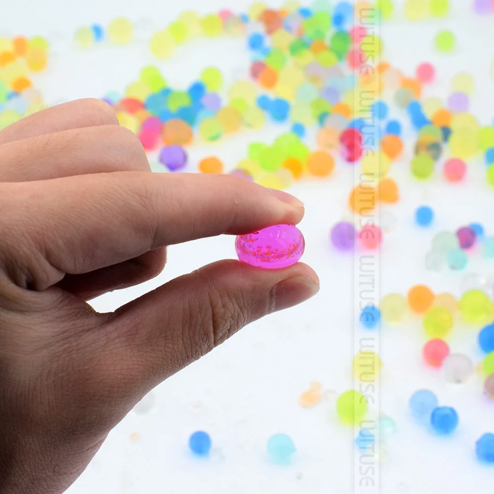 

20000pcs/lot 6mm colors soft crystal water paintball gun bullet grow water beads grow balls water gun toy crystal soil