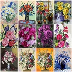 HUACAN живопись маслом по номерам цветочные наборы домашний декор живопись по номерам цветочный Рисунок на холсте Ручная роспись искусство DIY подарок