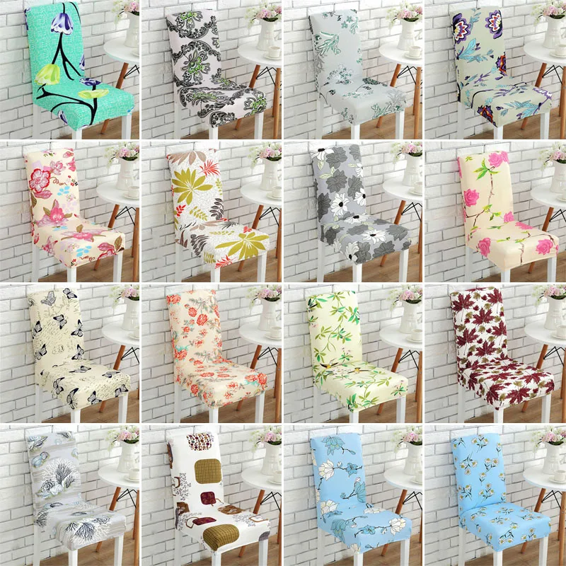 Эластичная винтажная бабочка с красивым цветочным рисунком чехлы для стульев