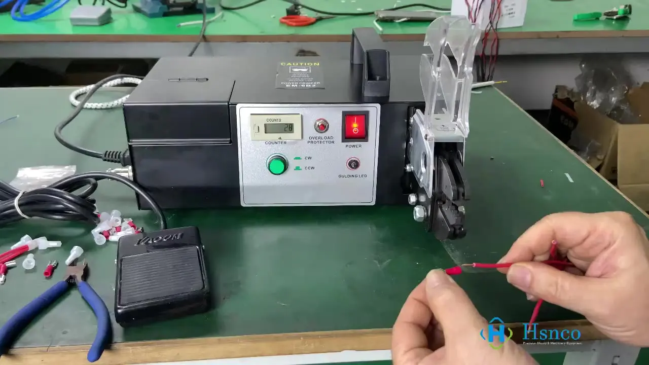 

EM6B2 Electric Crimper Crimping Tools Wire Terminal Crimping Machine For Tubular Insulated Terminals With Exchangeable Die Sets