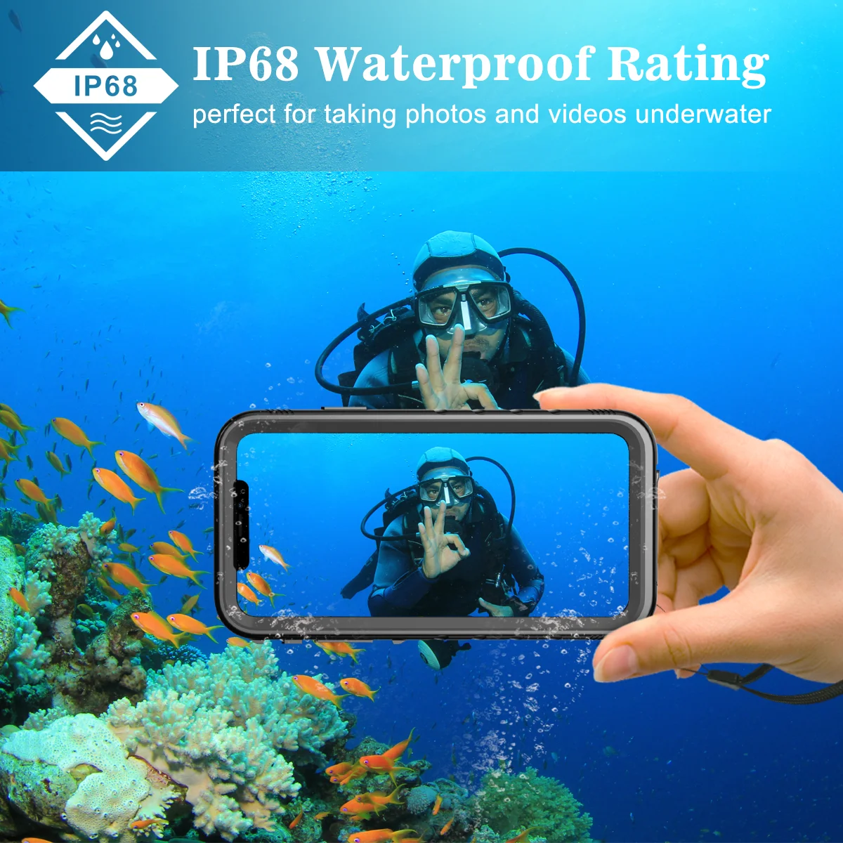 Водонепроницаемый Чехол IP68 для iPhone 11 11Pro Pro Max X XR 8 7 ударопрочный чехол плавания и