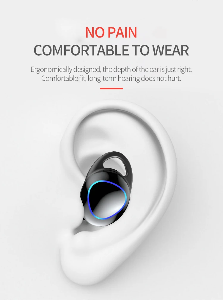 Bluetooth-гарнитура I26 TWS с сенсорным управлением 5,0, мини-микрофон с дисплеем питания, зарядная коробка, беспроводная 3D стереогарнитура для воспроизведения