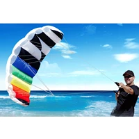 inflatable surfing stunt power kite surfboard dual line kitesurfing parafoil summer beach kite for outdoor water sports