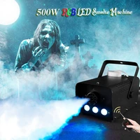 uking 500w rgb led smoke fog machine fogger stage lighting effect with remote control for wedding dj show concert bar party