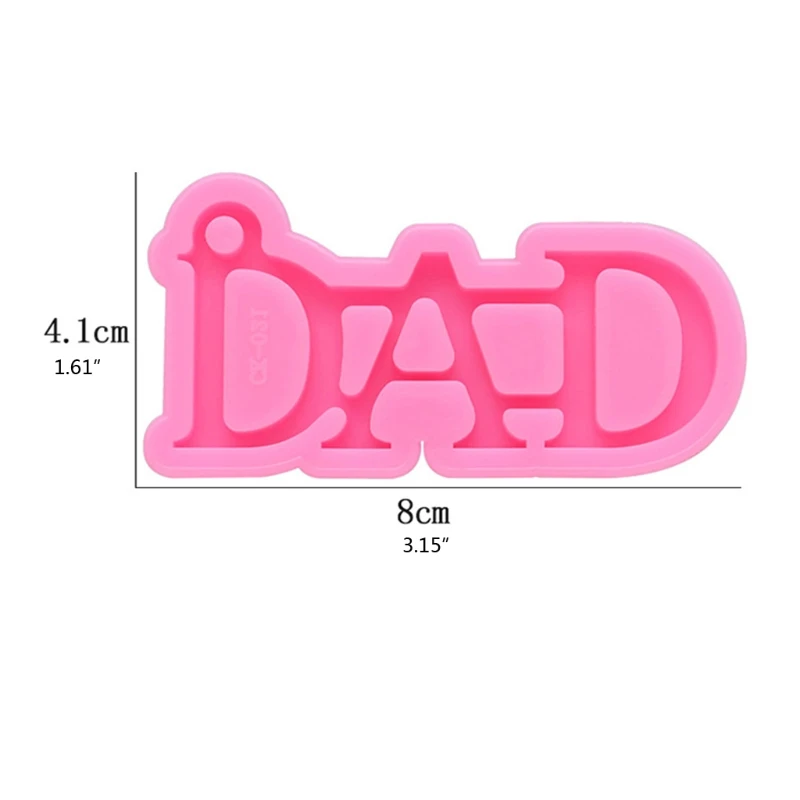 

DIY DAD Letters Keychain Mold Epoxy Resin Silicone Mould Craft DIY Necklace Charms Making Jewelry Pendant Clay Moulds