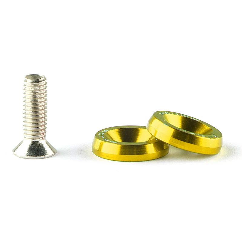 10 шт. три цвета винтовые прокладки для автомобильной модификации нержавеющая