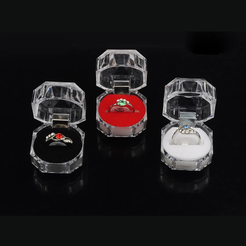 20 шт. прозрачные акриловые коробки для ювелирных изделий | Украшения и аксессуары