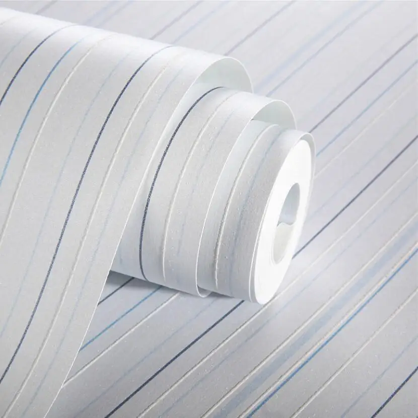 Милые 3d обои розово синяя полоска в Вертикальную Полоску для маленьких мальчиков