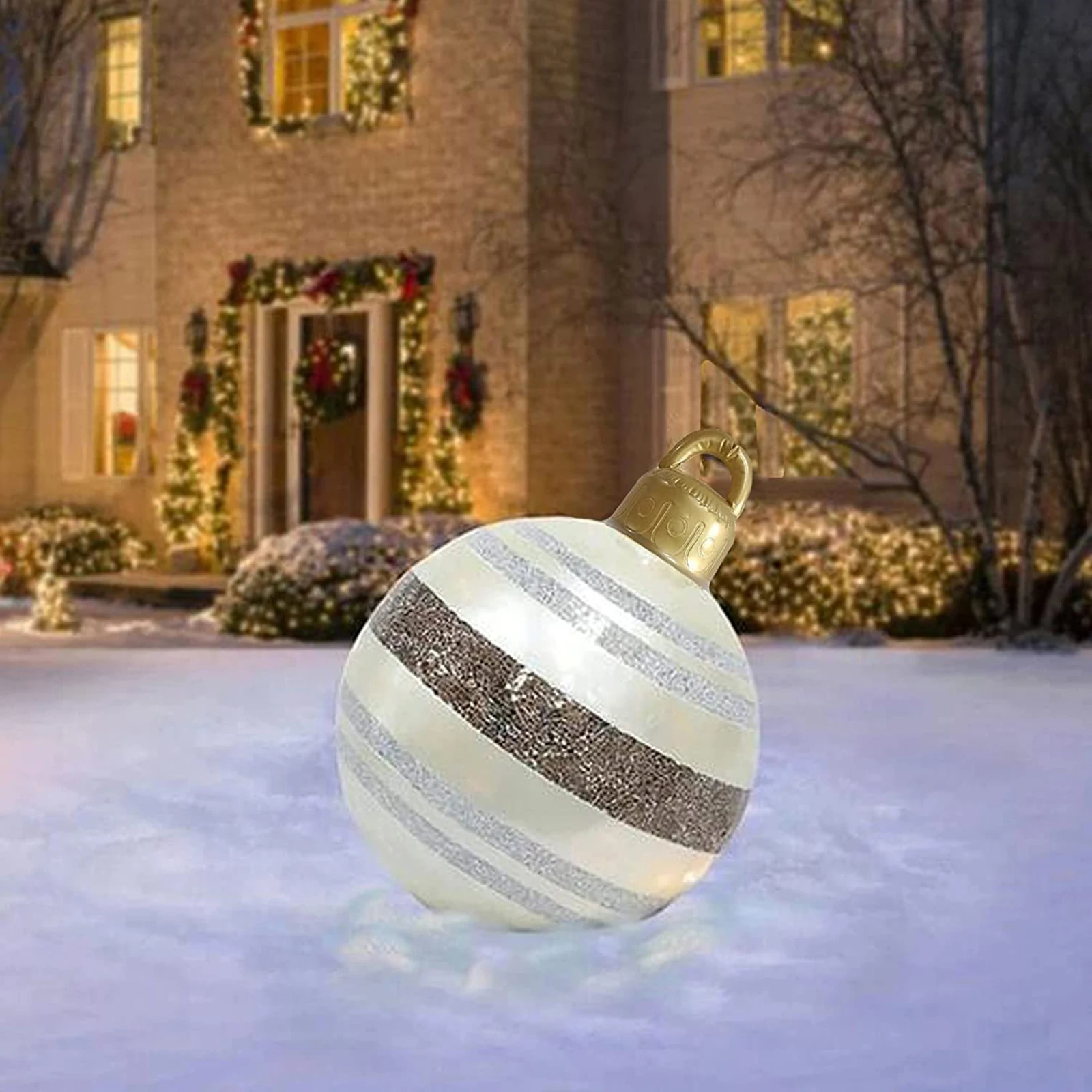 

Уличный Новогоднее Надувное украшение шар, Гигантский Рождественский надувной шар, Рождественская елка, декоративная атмосфера